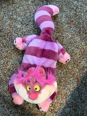 Walt Disney’s Cheshire The Cat Striped Pink & Purple Plush Stuffed Toy